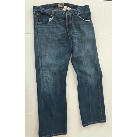 LEVI'S Men's WPL-423 501 XX Vintage Denim Medium Button Fly Blue Jeans Sz 36x29 - Picture 3 of 13